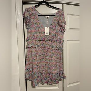 LSF XL NWT SONORA DRESS IN CORAL REEF WAVES
